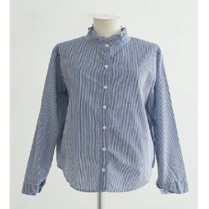Brand New - Korean Fashion - Wind Striped Shirt